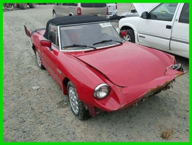 1986 Alfa Romeo Spider Spider Convertible