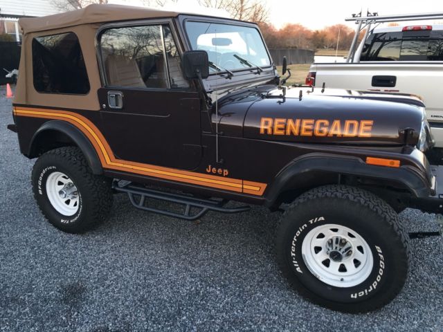 1986 American Motors Jeep CJ7 Renegade 1986 Jeep CJ Renegade