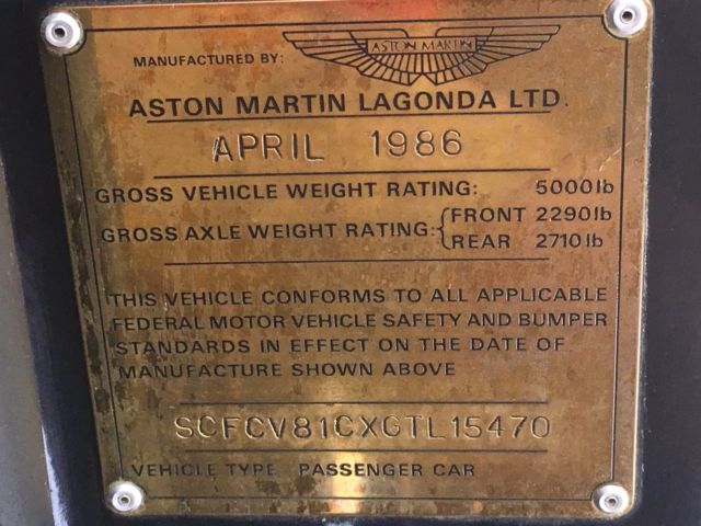 1986 Aston Martin Vantage - photo 8