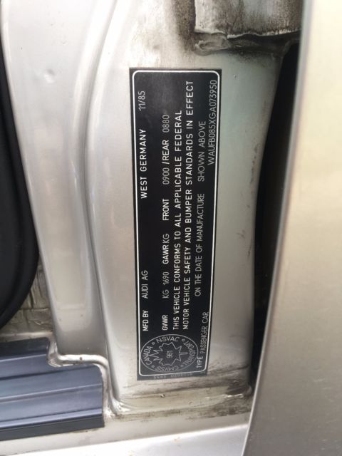 1986 Audi 4000 Quattro S - photo 11