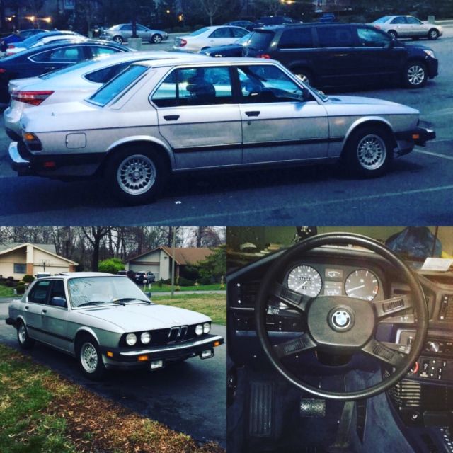 1986 BMW 528e E28 NO RESERVE 1986 BMW 5-Series