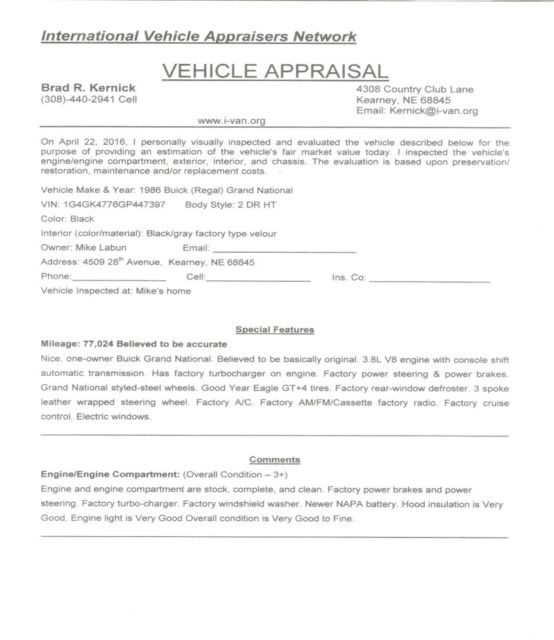 1986 Buick Grand National Black - photo 8