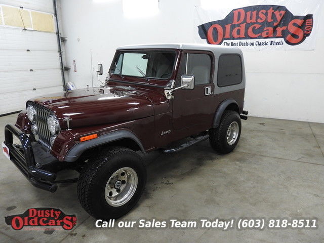1986 Burgundy 4WD Runs Drives Body Int Vgood! 1986 Jeep CJ 4WD Runs Drives Body Int Vgood