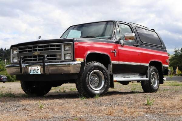 1986 Chevrolet Blazer K5 4X4 6.2 Diesel Runs Great Low Reserve Bid To Win 1986 Chevrolet Blazer