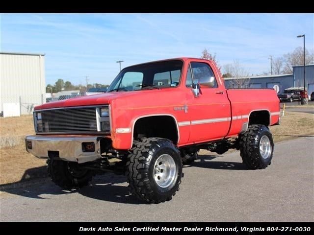 1986 CHEVROLET C/K 10 C/K10 Lifted 4X4 Regular Cab S 73717 Miles Red Pickup Truc 1986 Chevrolet C-10 C/K10 Lifted 4X4 Regular Cab S