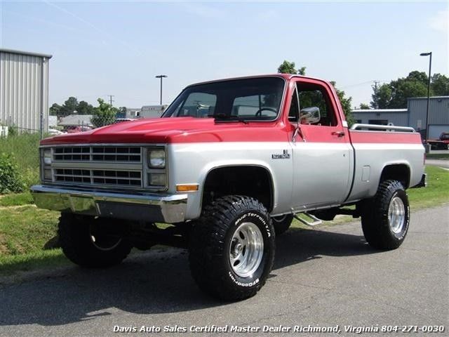 1986 CHEVROLET C/K 10 K10 Scottsdale Lifted 4X4 Regu 1279 Miles Red Pickup Truck 1986 Chevrolet C-10 K10 Scottsdale Lifted 4X4 Regu
