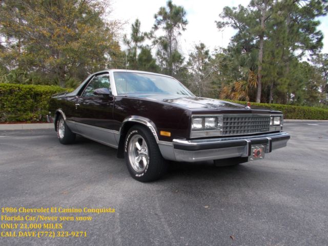 1986 Chevrolet El Camino Conquista Standard Cab Pickup 2-Door 5.0L 1986 Chevrolet El Camino Conquista
