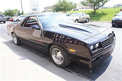 1986 Chevrolet El Camino SS Choo Choo 350ci V8 Exhaust Shaved Handles Bose CD Lo 1986 Chevrolet El Camino SS Choo Choo