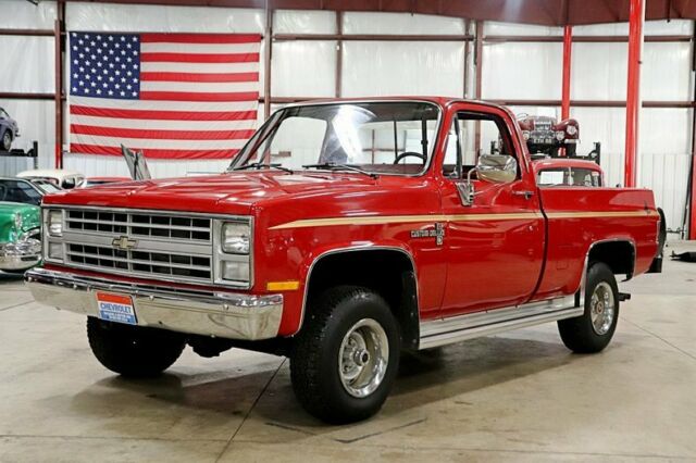 1986 Chevrolet K-10 Custom Deluxe 4x4 4130 Miles Apple Red Pickup Truck 5.0L V8 1986 Chevrolet Other Pickups Custom Deluxe 4x4