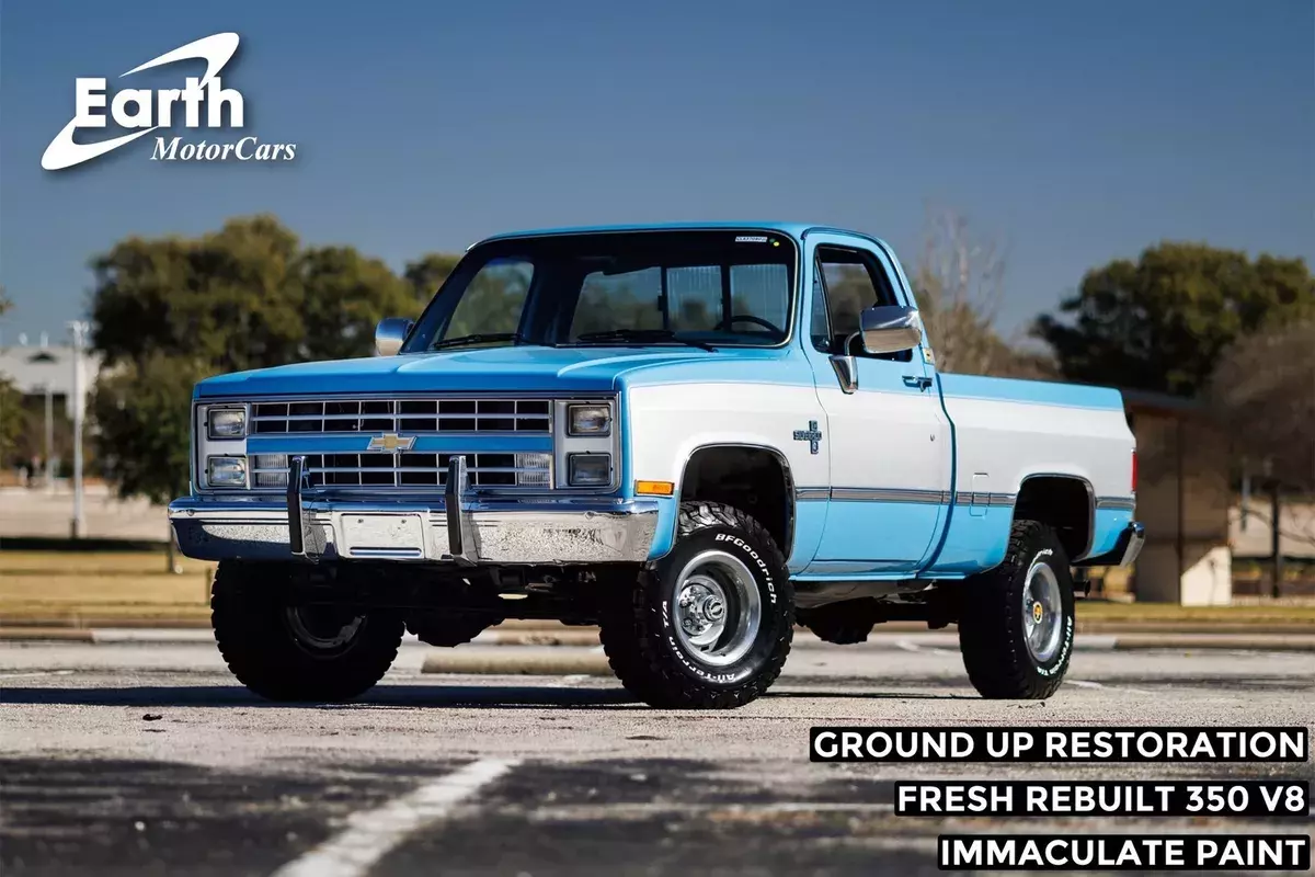 1986 Chevrolet K 10 Fully Restored 4x4 FRAME OFF RESTORATION 11111 Miles Sky Blu 1986 Chevrolet K 10 Fully Restored 4x4 FRAME OFF RESTORATION
