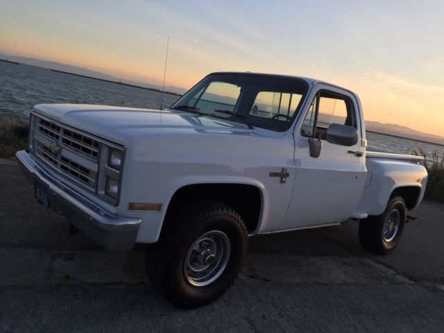 1986 Chevrolet k10 Silverado 4wd Stepside California Barn Find No Reserve 1986 Chevrolet C/K Pickup 1500 Silverado