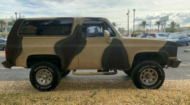 1986 Chevrolet K5 Blazer 4wd 350 Engine Camo Paint Power Windows Reliable Strong 1986 Chevrolet Blazer K5