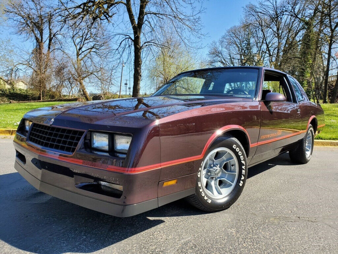 1986 Chevrolet Monte Carlo SS Dark Maroon Metallic Crate 350 V8 w/ 200R4 AUTO 1986 Chevrolet Monte Carlo SS