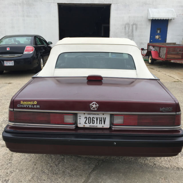 1986 Chrysler LeBaron LeBaron Convertible - photo 8