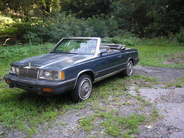 1986 Chrysler LeBaron Convertible 1986 Chrysler LeBaron