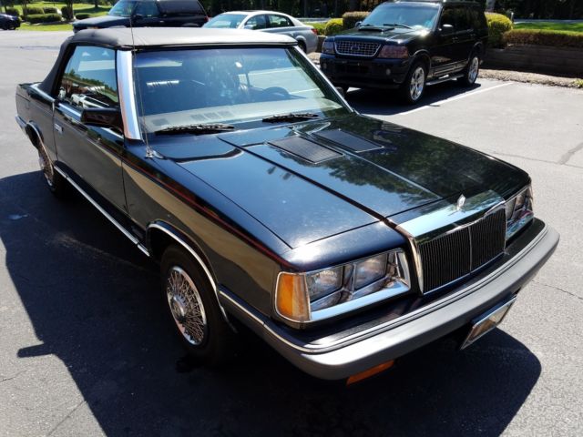 1986 Chrysler LeBaron ConvertIble 2.2 Turbo ONE OWNER AND LOW MILES!!! 1986 Chrysler LeBaron