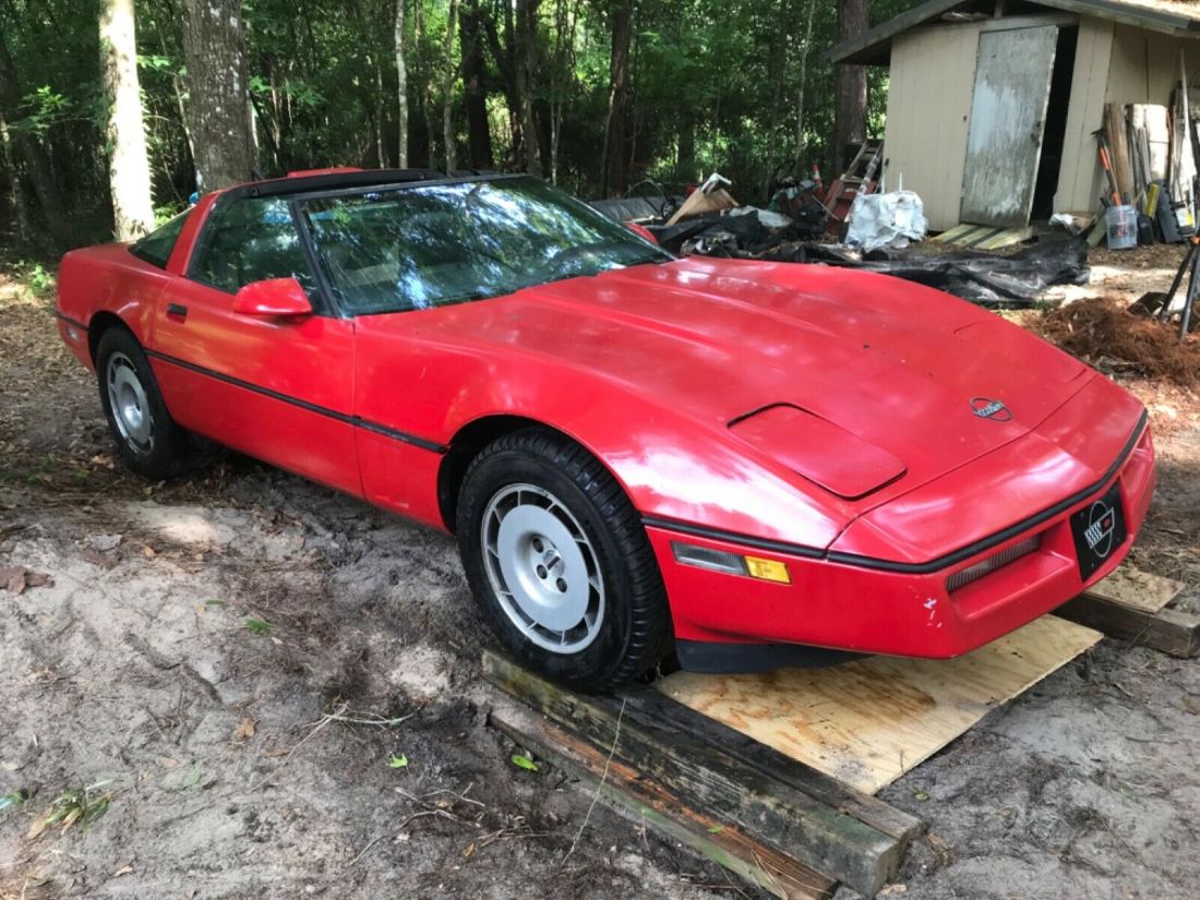 1986 Complete C4 Barn Find Project Running When Stored 10 Years Ago 1986 Chevrolet Corvette
