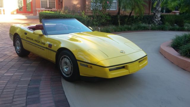 1986 Corvette Pace Car Convertible 1986 Chevrolet Corvette
