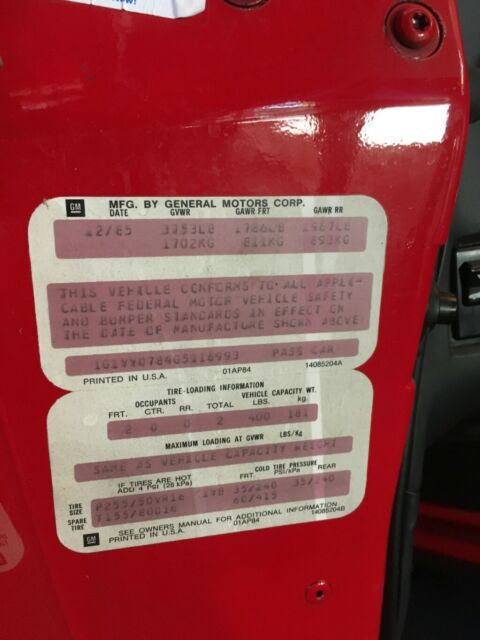 1986 Chevrolet Corvette Coupe - photo 8