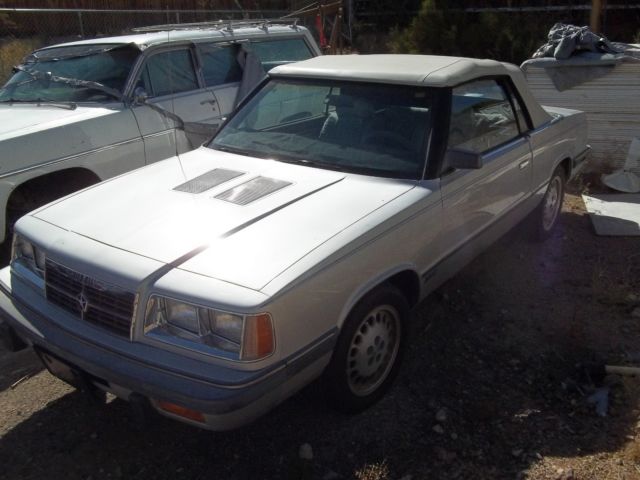 1986 dodge 600 2 dr convertible 2.2 turbo auto excellent condition 62,000 org 1986 Dodge 600