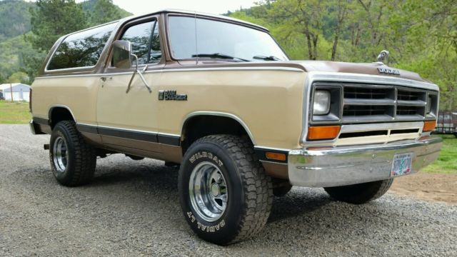 1986 Dodge Ram Charger 150 Royal SE 4wd low miles 360 v8 L@@K 1986 Dodge Ramcharger
