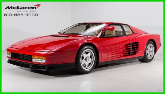 1986 Ferrari Testarossa Flying Mirror Manual Transmission Rosso Corsa/Crema 1986 Ferrari Testarossa Flying Mirror