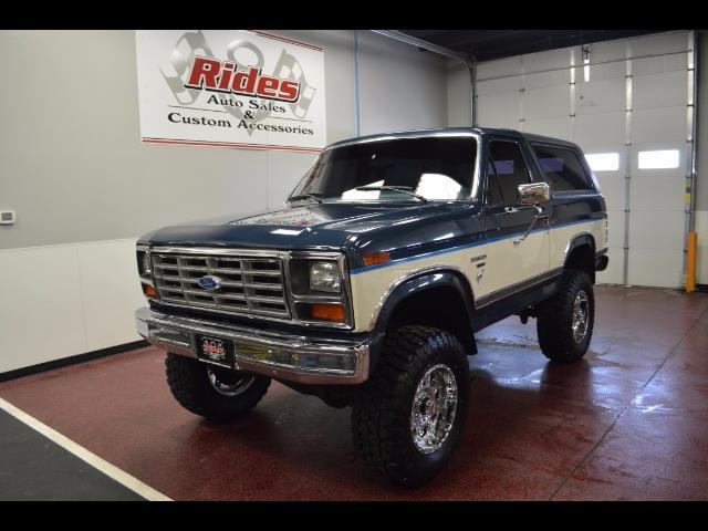 1986 Ford Bronco XLT 2dr 32,150 Miles Blue/White 5.0L V8 OHV 16V FI Engine Aut 1986 Ford Other Pickups --