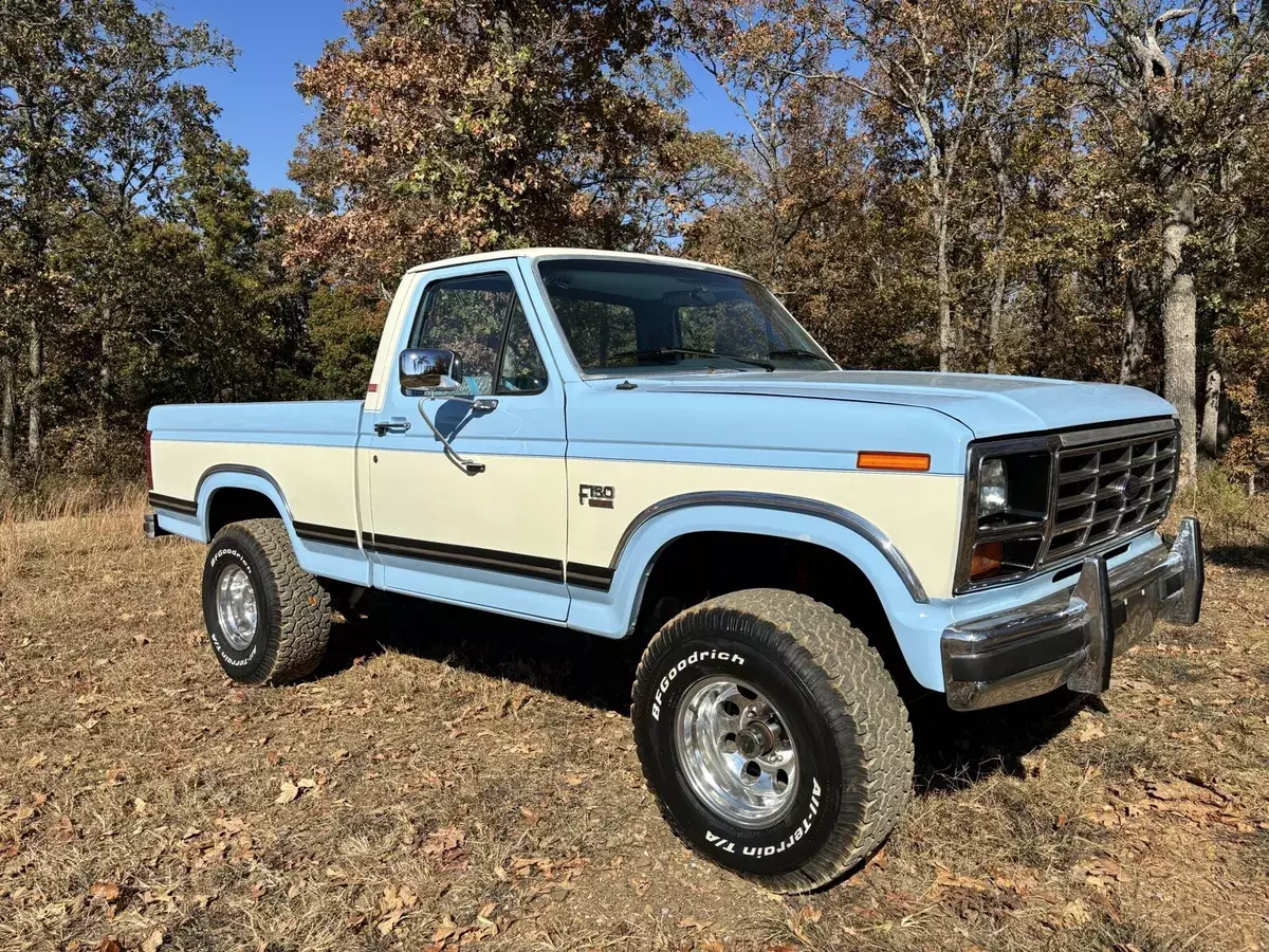 1986 Ford F-150 Pickup Blue XLT Lariat 1986 Ford F-150 XLT Lariat