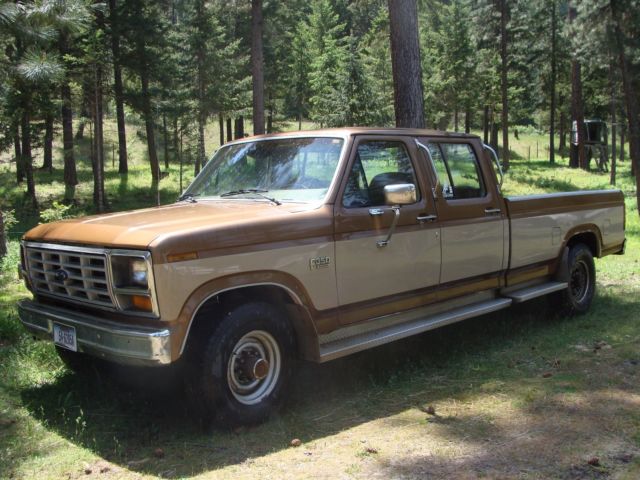 1986 Ford F-350 Super Crew Cab Diesel Truck 1986 Ford F-350 BROWN