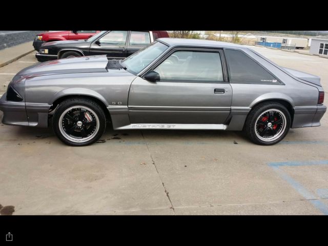 1986 FORD MUSTANG FOX BODY 347 STROKER ENGINE TREMEC 5 SPEED TRANSMISSION 1986 Ford Mustang Gray