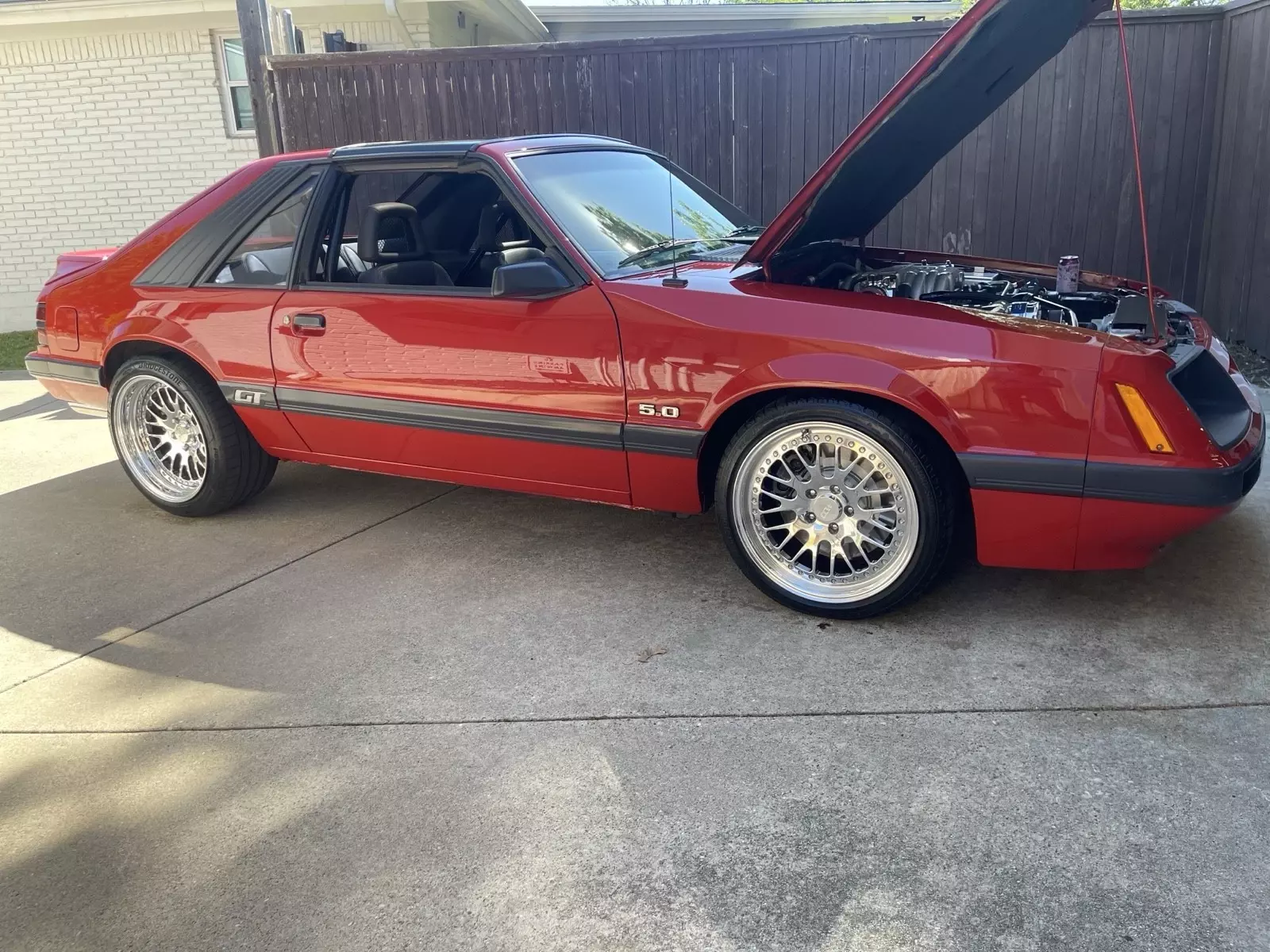 1986 Ford Mustang Sedan Red LX 1986 Ford Mustang LX
