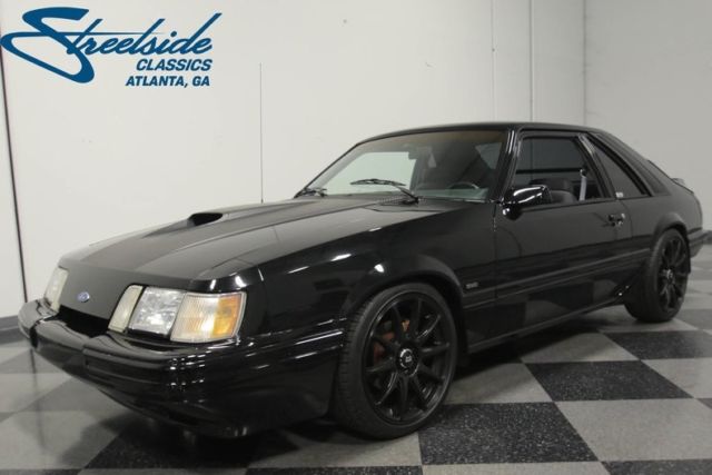 1986 Ford Mustang SVO 120787 Miles Black Fastback 2.3L EFI Turbo I4 5 Speed Manu 1986 Ford Mustang SVO