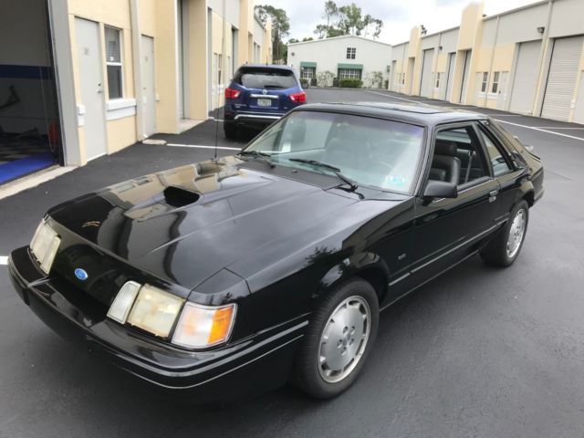 1986 Ford Mustang SVO Black with Charcoal Grey Interior 1986 Ford Mustang SVO
