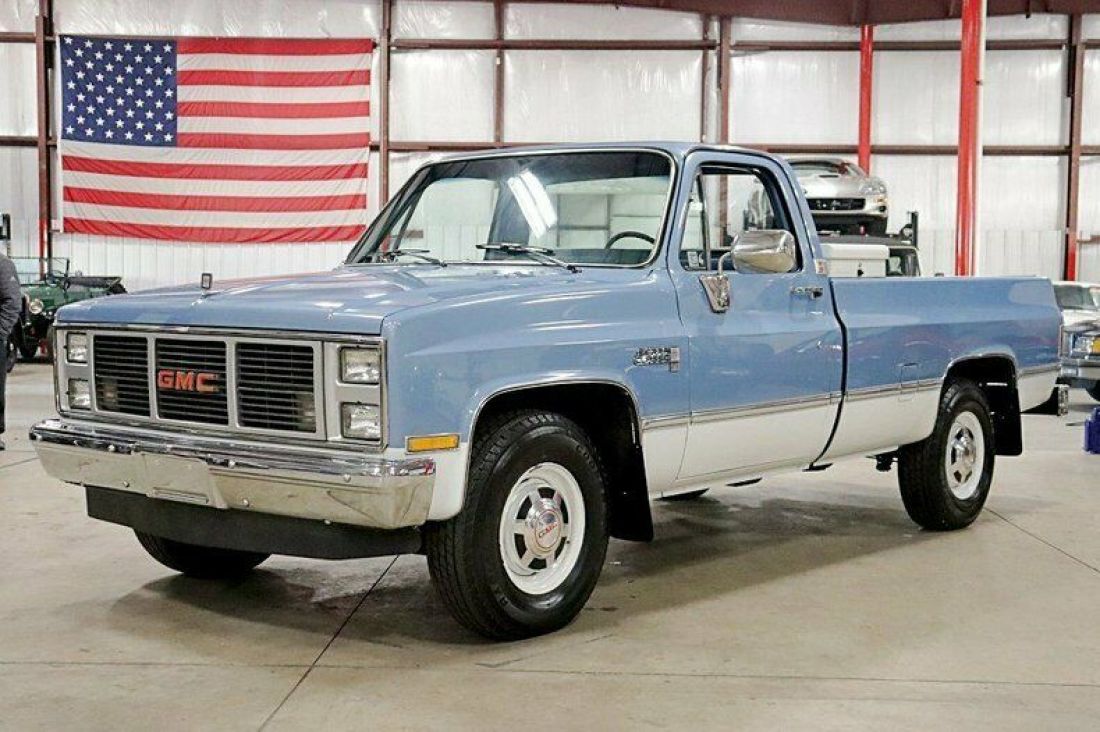 1986 GMC C2500 Classic 79444 Miles Light Blue/White Pickup Truck 6.2L Diesel V8 1986 GMC C2500 Classic