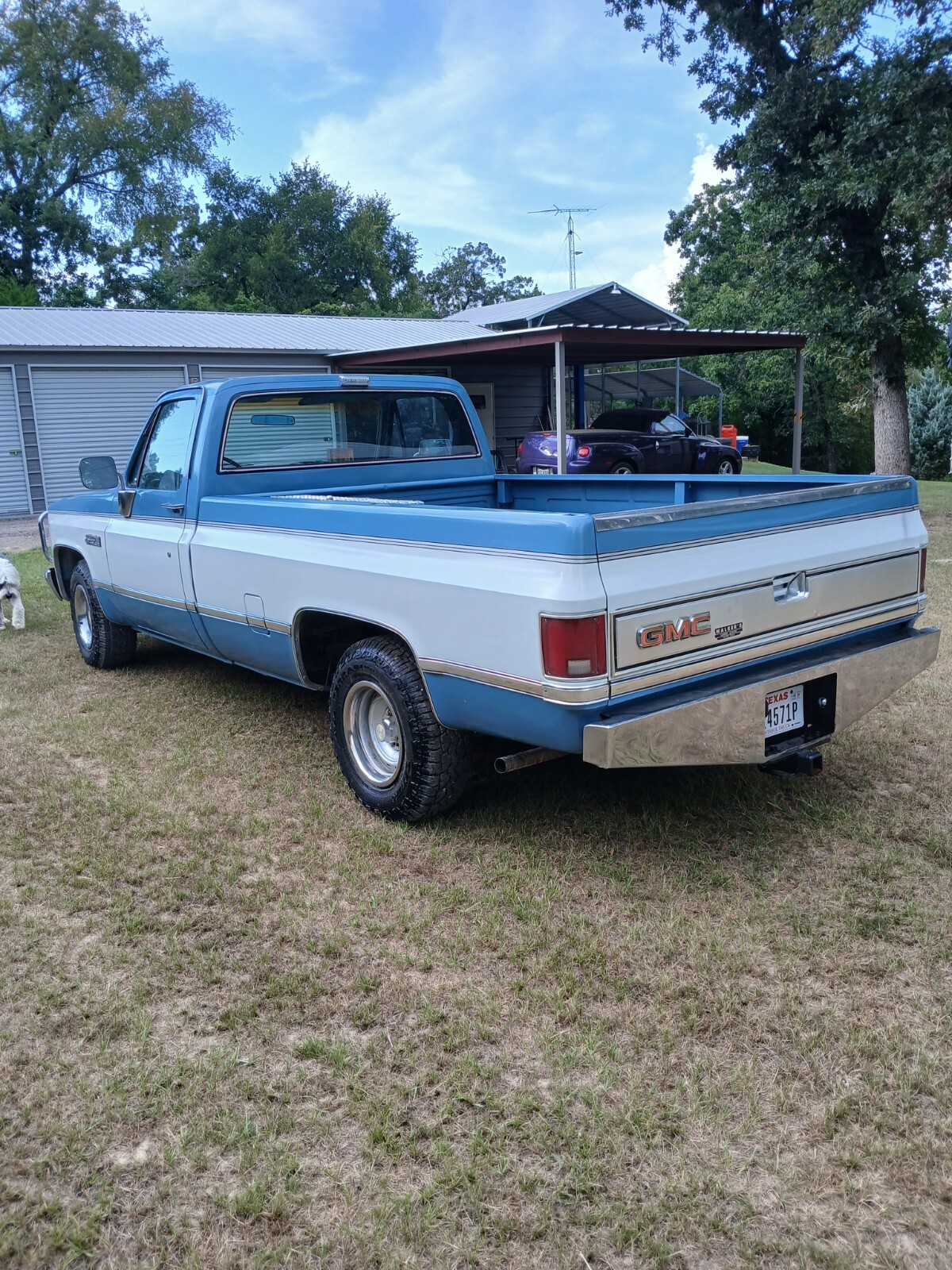 1986 GMC Sierra 1500 Longbed / two tone. white over blue - photo 4
