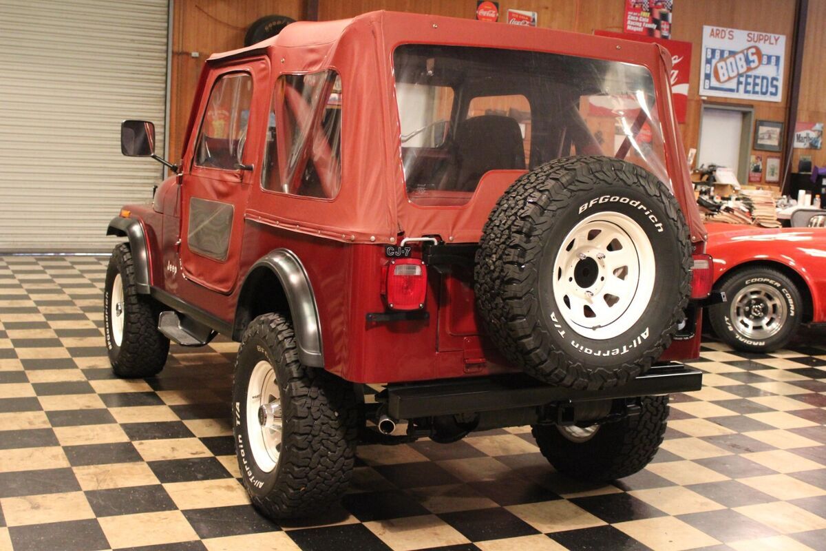 1986 Jeep CJ CJ7 52k Miles Triple Garnet - photo 4