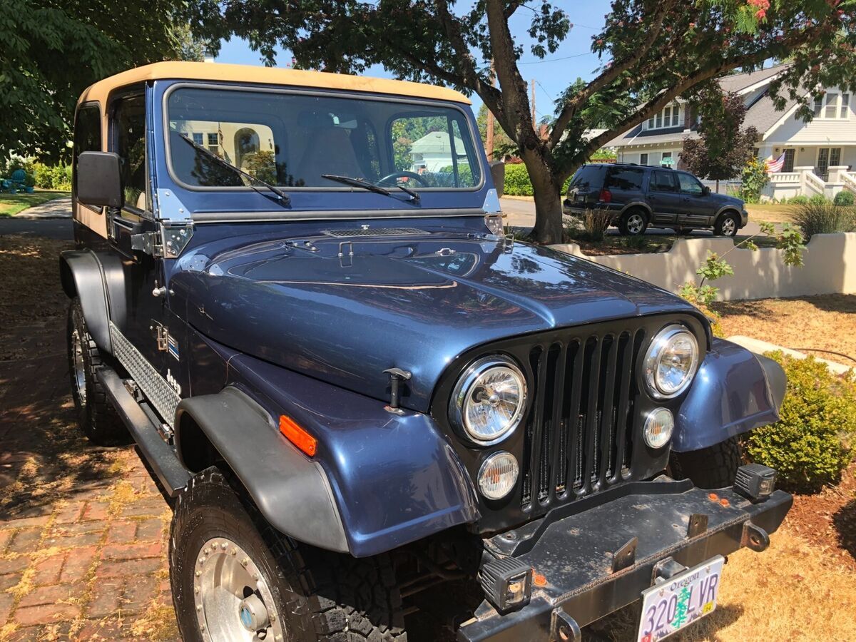 1986 jeep CJ7 ADDED 2-1/2 DOORS IN MATCH'G BLUE TO THIS AD. PHOTOS TO FOLLOW 1986 Jeep CJ