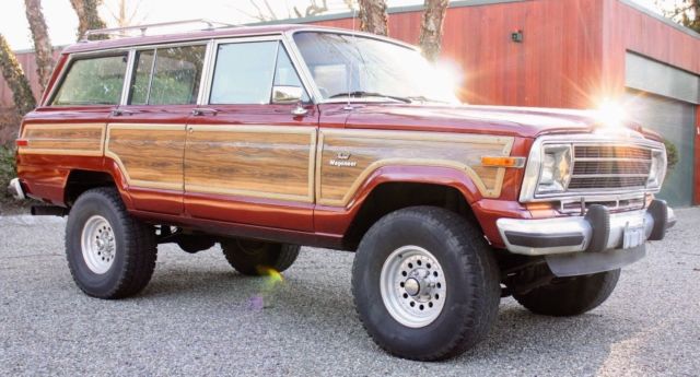 1986 Jeep Grand Wagoneer - Garnet Metallic over Honey Lifted and Ready 1986 Jeep Wagoneer