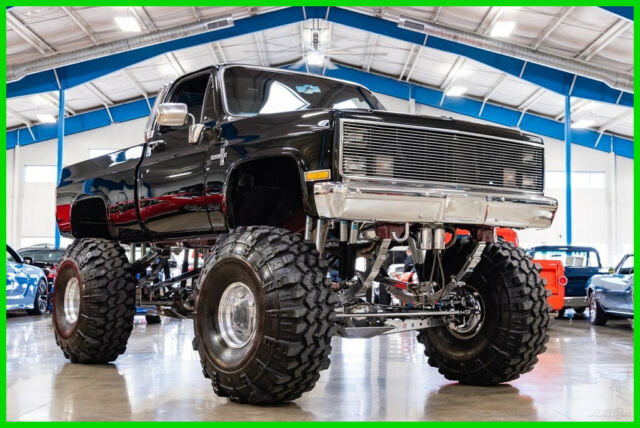 1986 K10 Fleetside 454ci V8 Automatic Short bed 4WD Lifted Monster Pickup Truck 1986 Chevrolet K10 86 Chevrolet K10 Monster Truck 454 Auto 12" Lift 47" Tires