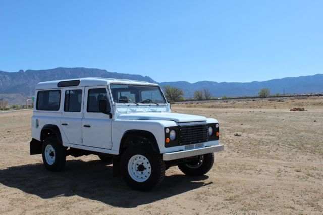 1986 Land Rover 110 Defender, Restored, white, LHD, Located ABQ, NM 1986 Land Rover Defender
