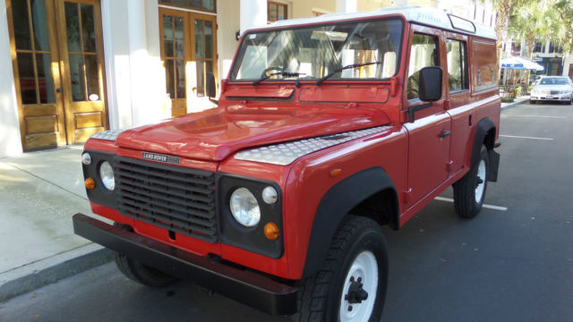 1986 LAND ROVER DEFENDER 110 - EX UK FIRE TRUCK 1986 Land Rover Defender Defender