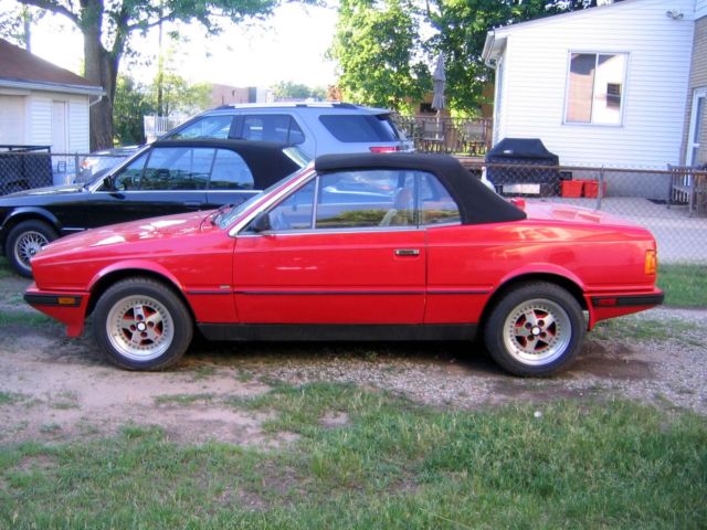 1986 Maserati Biturbo Spyder Convertible, Low Miles, No Rust At All 1986 Maserati Spyder Biturbo