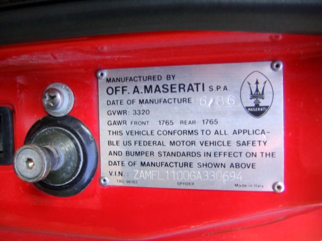 1986 Maserati Spyder Biturbo - photo 9