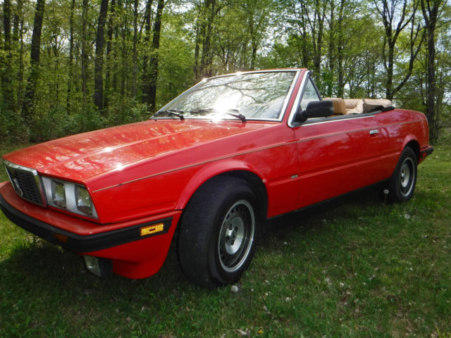 1986 Maserati Spyder BiTurbo 2 door coupe