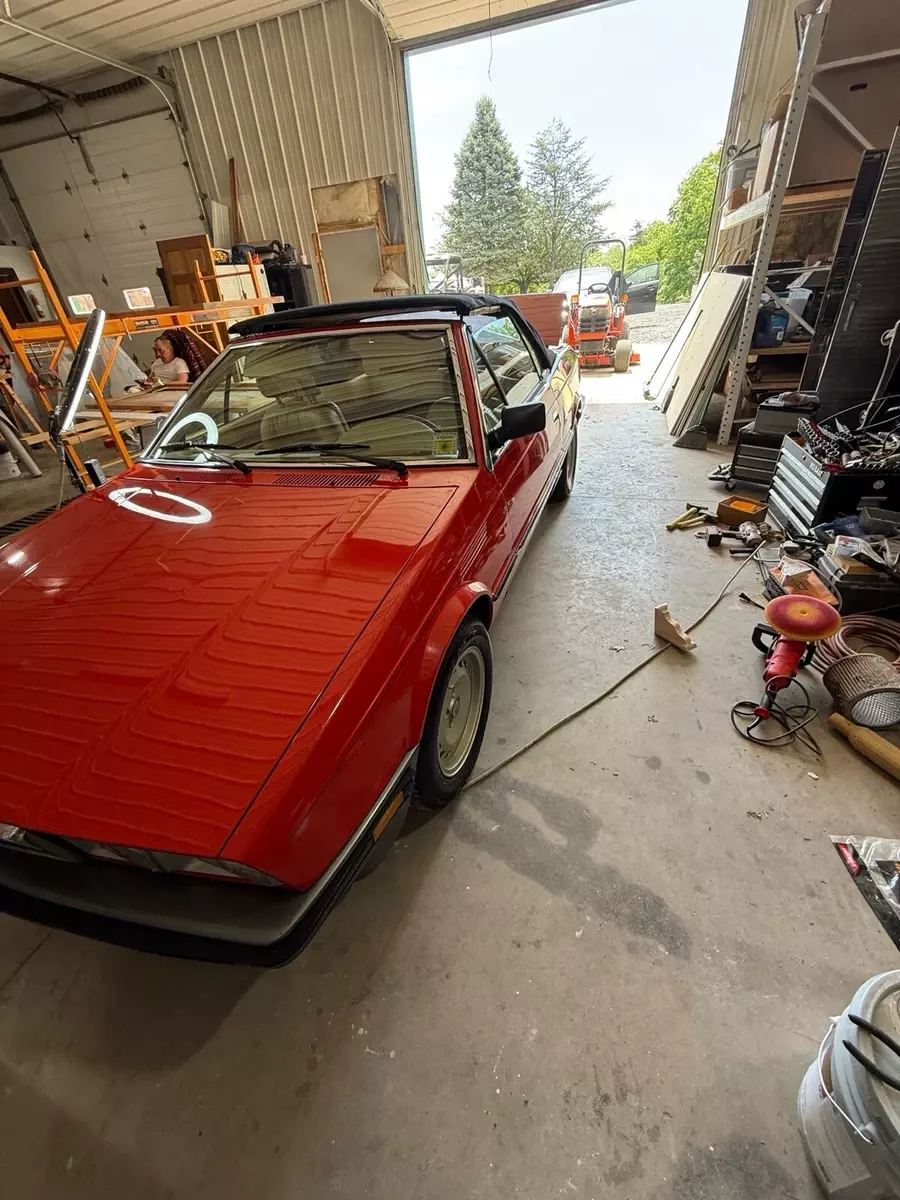 1986 Maserati Spyder Convertible Red 1986 Maserati Spyder
