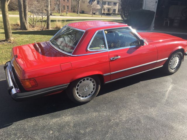 1986 Mercedes 560sl 30k Original Miles-Investment Quality Red/Tan 1988 Mercedes-Benz SL-Class 560sl