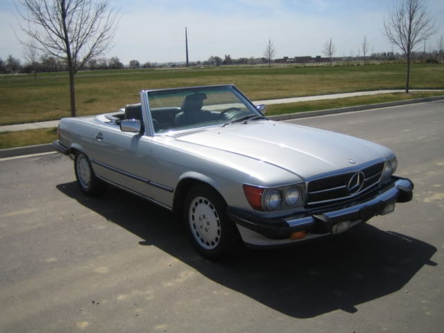 1986 Mercedes 560SL Astral Silver Grey Leather 87k Investment Grade Car! 1986 Mercedes-Benz SL-Class SL