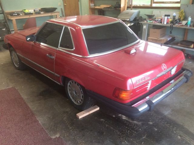 1986 Mercedes 560SL Project Car 1986 Mercedes-Benz SL-Class