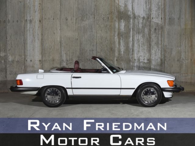 1986 Mercedes-Benz 560-Class 560 SL 43128 Miles White Convertible V8 5.6L A 1986 Mercedes-Benz 500-Series 560 SL
