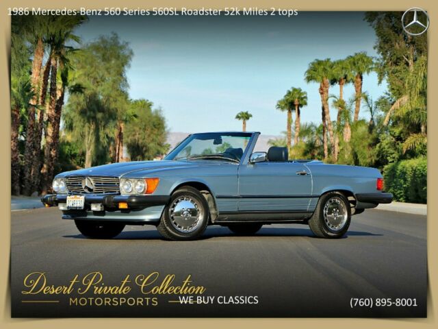 1986 Mercedes-Benz 560 Series 560SL Roadster 52k Miles + 2 tops